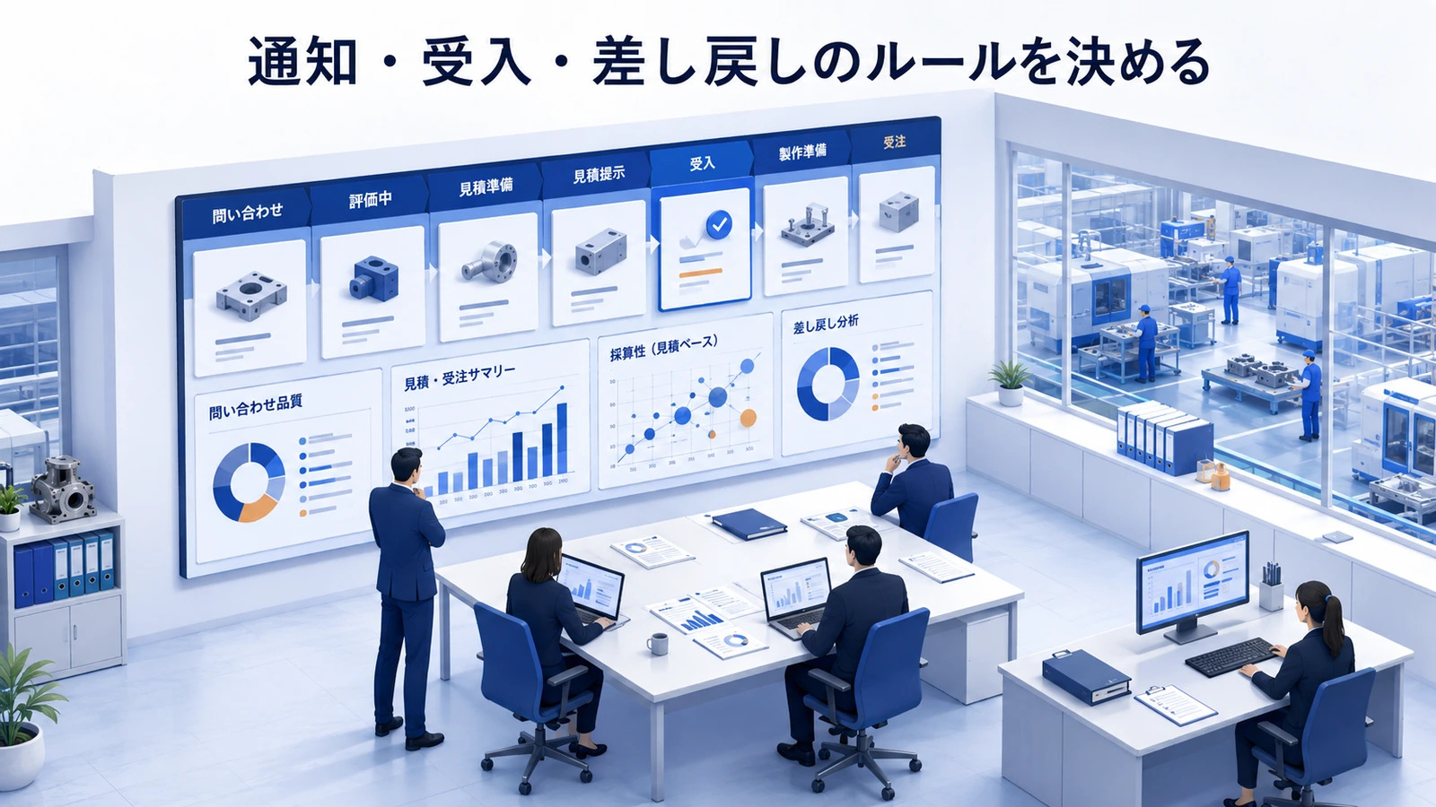 「通知・受入・差し戻しのルールを決める」の要点を整理したImage 2.0図解