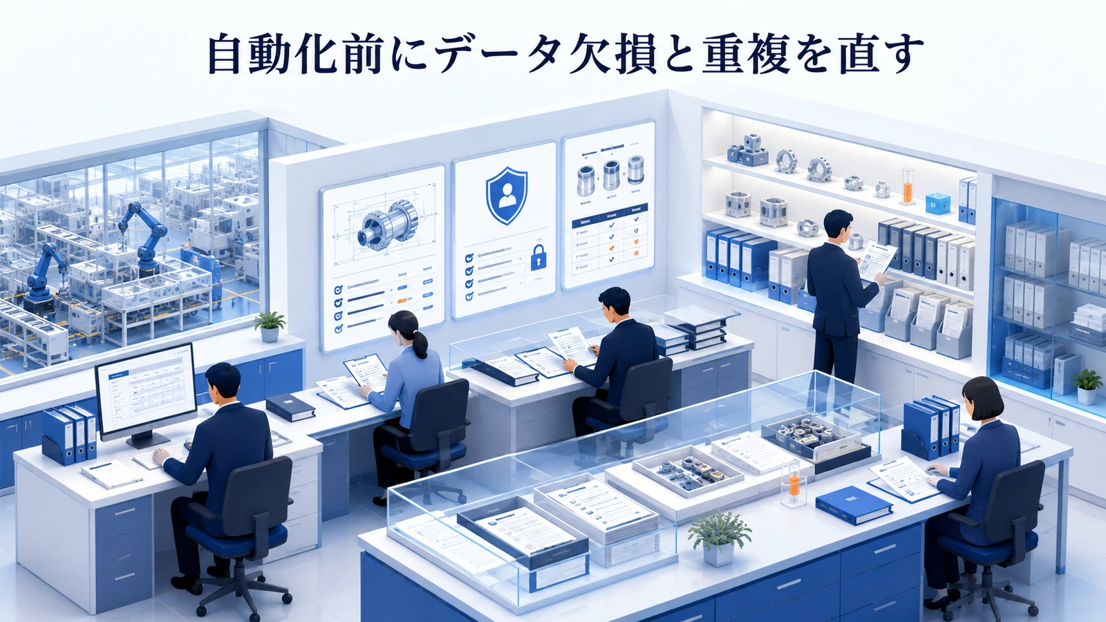 「自動化前にデータ欠損と重複を直す」の要点を整理したImage 2.0図解
