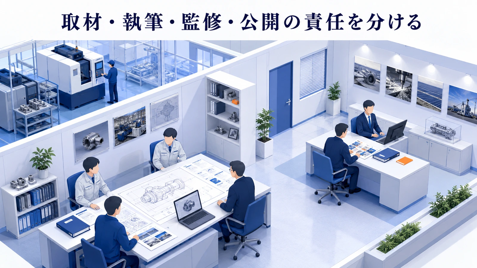 「取材・執筆・監修・公開の責任を分ける」の要点を整理したImage 2.0図解