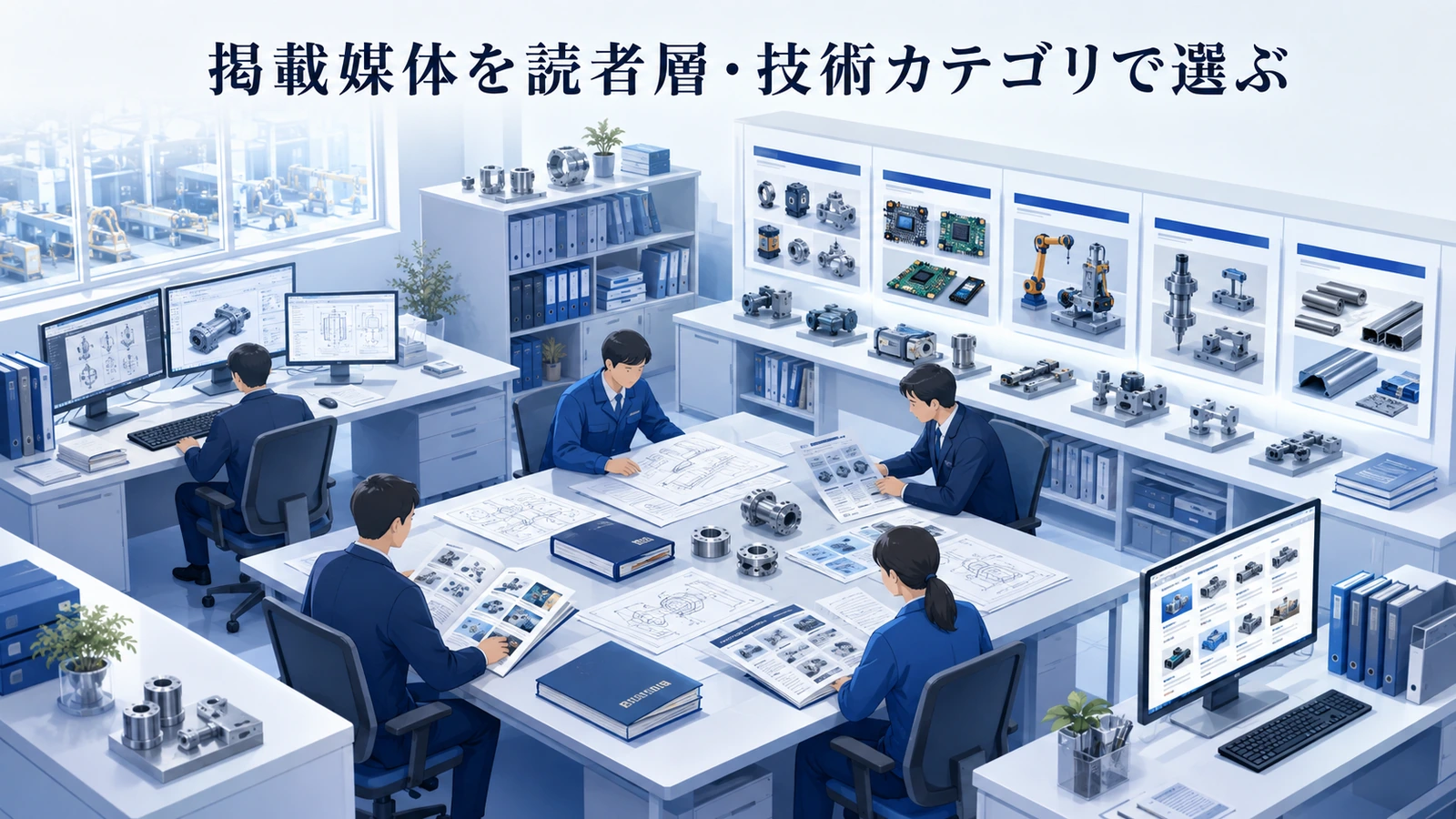 「掲載媒体を読者層・技術カテゴリで選ぶ」の要点を整理したImage 2.0図解