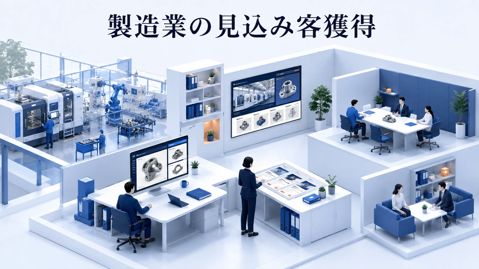 製造業の見込み客獲得｜案件条件の合う企業と接点を作る