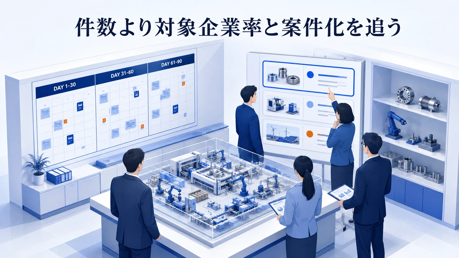 「件数より対象企業率と案件化を追う」の要点を整理したImage 2.0図解
