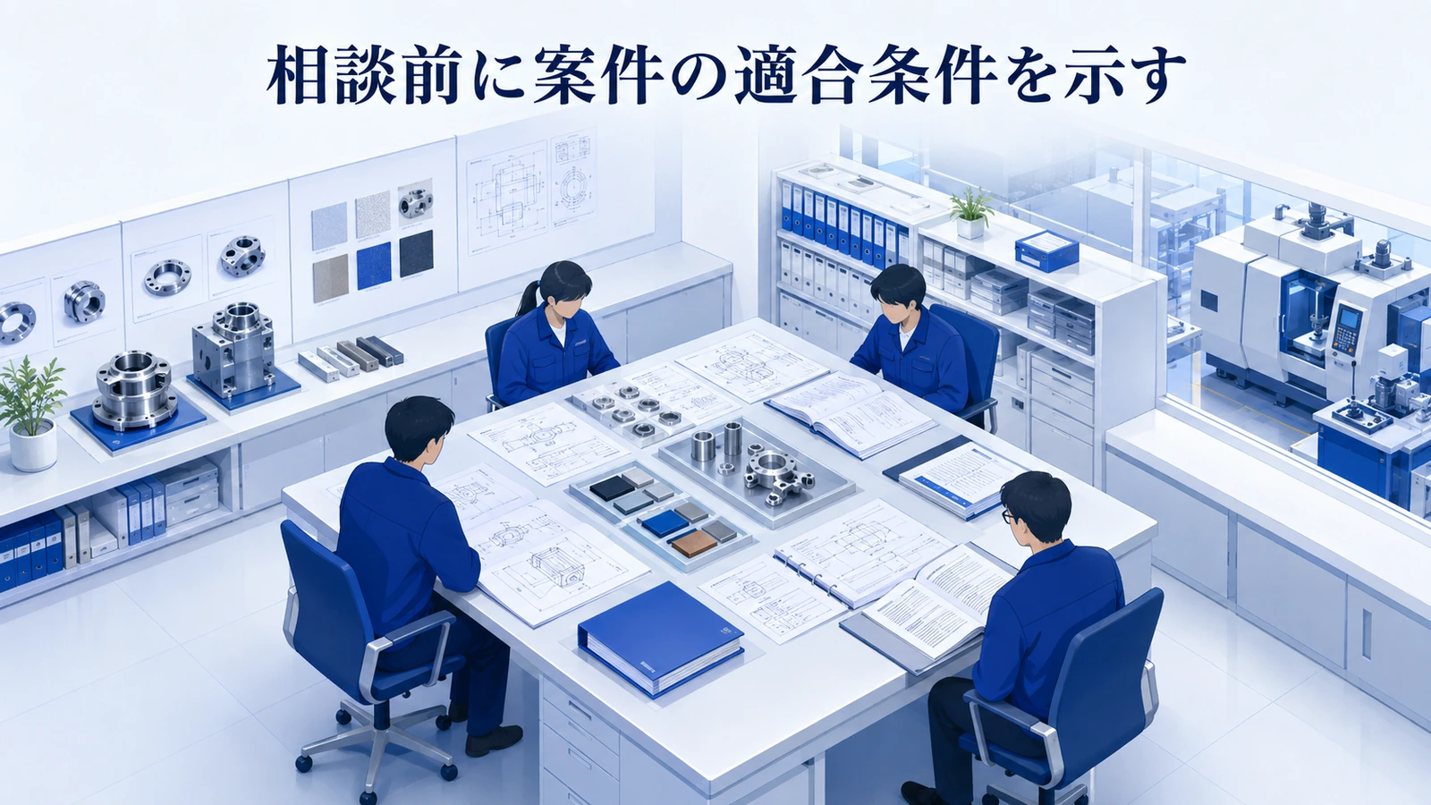 「相談前に案件の適合条件を示す」の要点を整理したImage 2.0図解