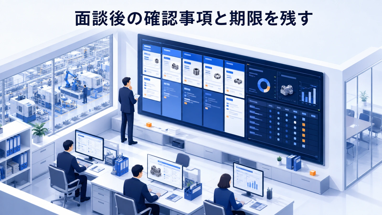 「面談後の確認事項と期限を残す」の要点を整理したImage 2.0図解