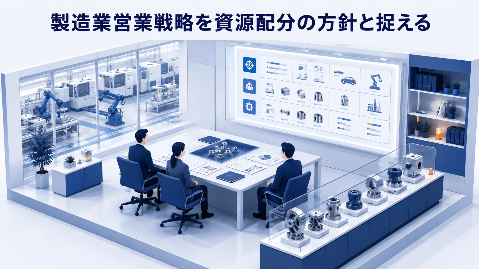 「製造業営業戦略を資源配分の方針と捉える」の要点を整理したImage 2.0図解
