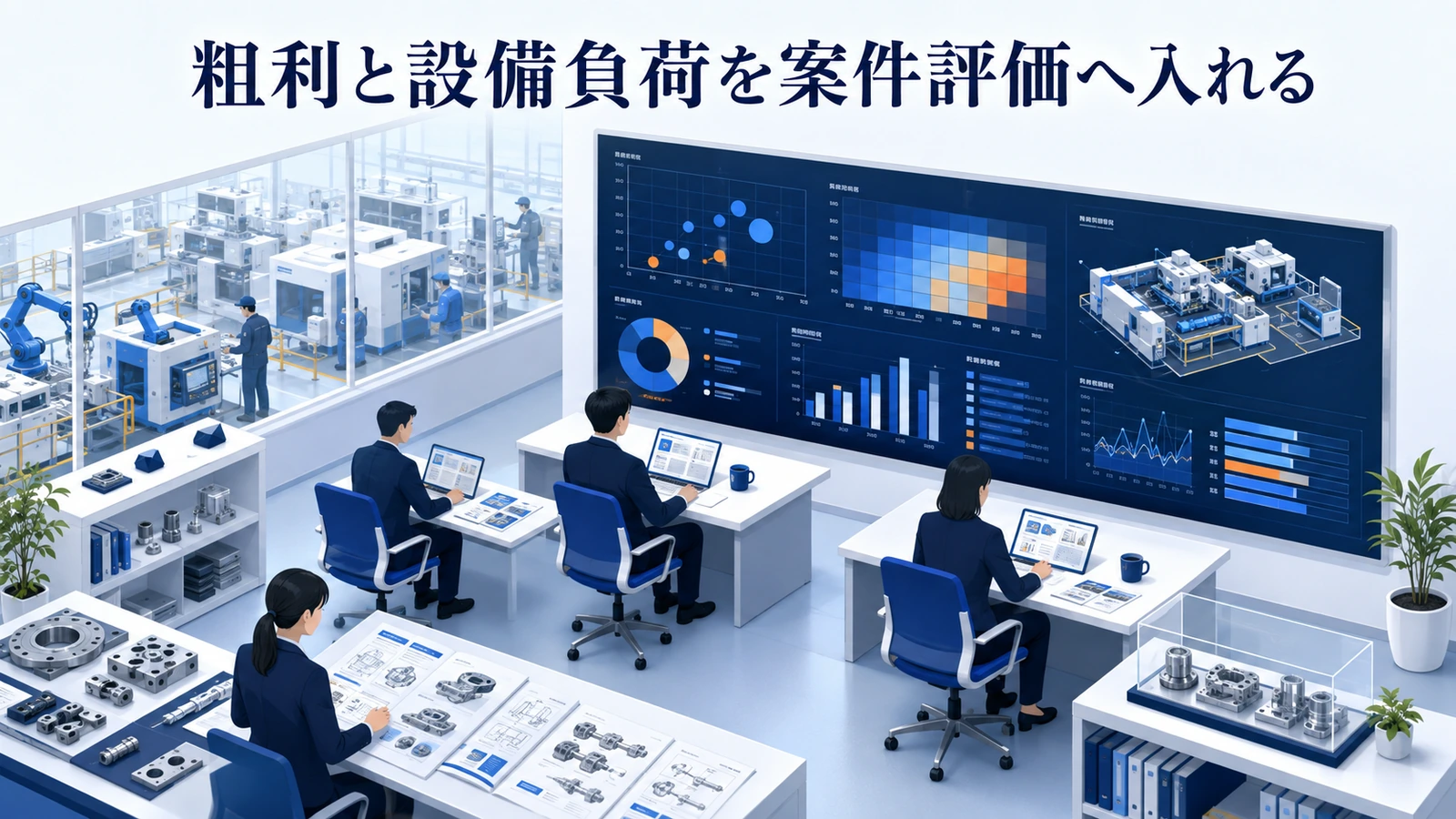 「粗利と設備負荷を案件評価へ入れる」の要点を整理したImage 2.0図解