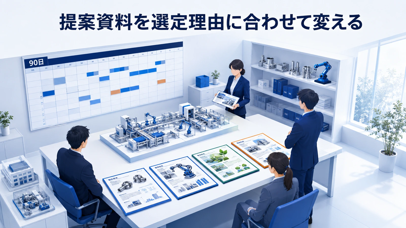 「提案資料を選定理由に合わせて変える」の要点を整理したImage 2.0図解