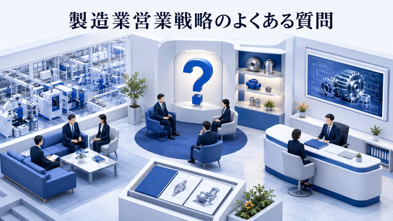 「製造業営業戦略のよくある質問」の要点を整理したImage 2.0図解