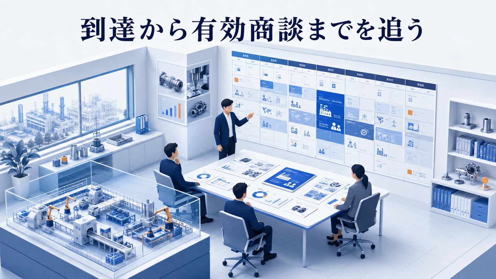 「到達から有効商談までを追う」の要点を整理したImage 2.0図解