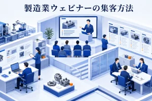 製造業ウェビナーの集客方法|技術テーマから商談を生む