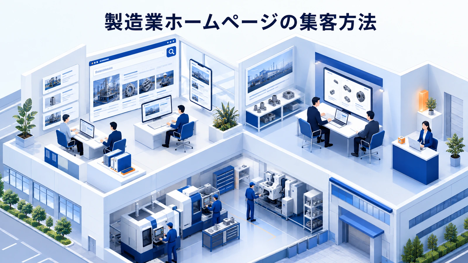 製造業ホームページの集客方法｜検索から見積相談を増やす