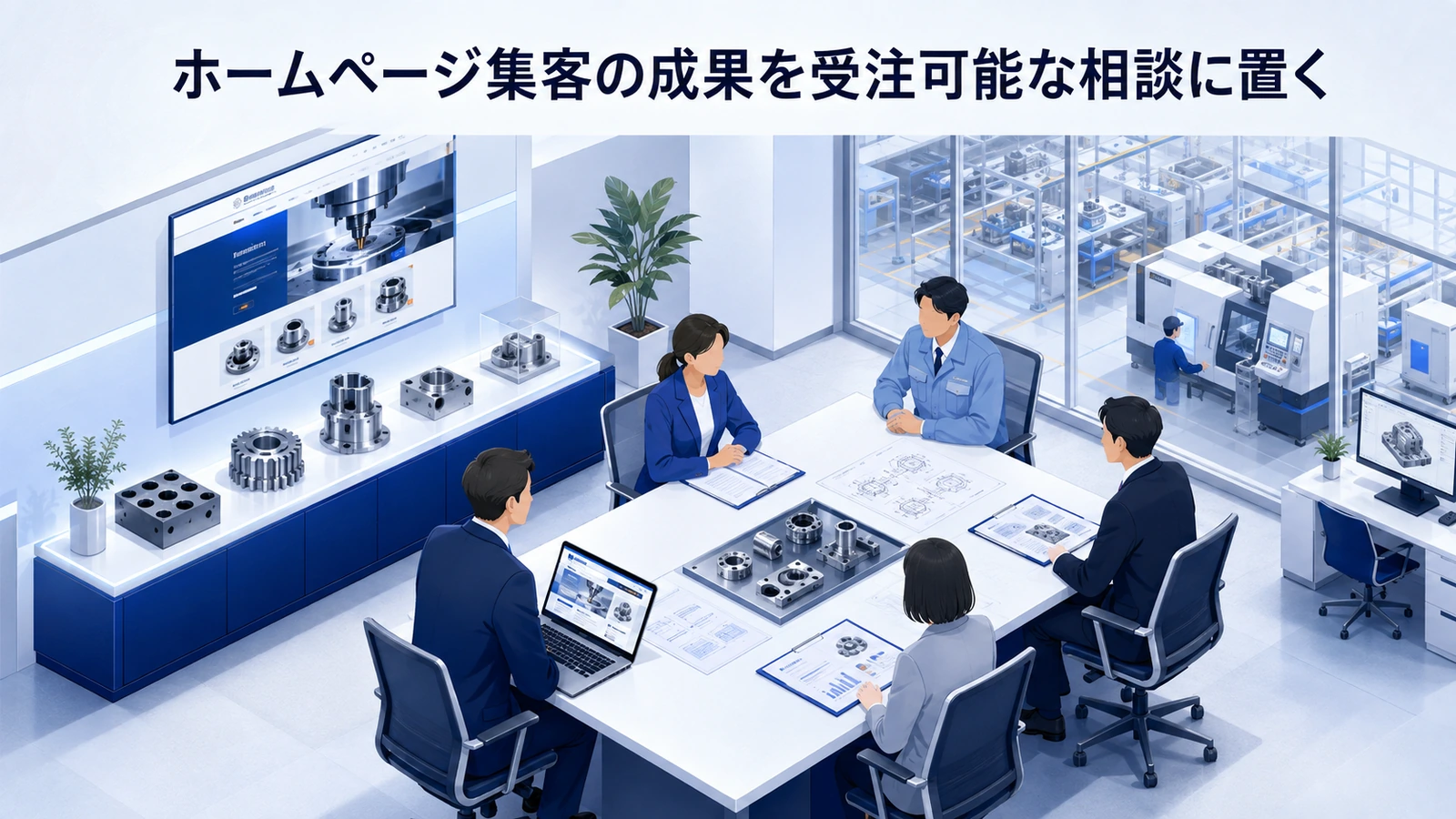 「ホームページ集客の成果を受注可能な相談に置く」の要点を整理したImage 2.0図解