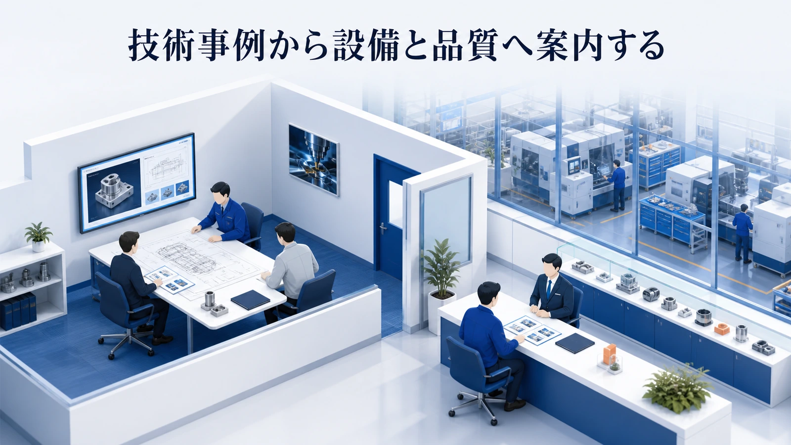 「技術事例から設備と品質へ案内する」の要点を整理したImage 2.0図解