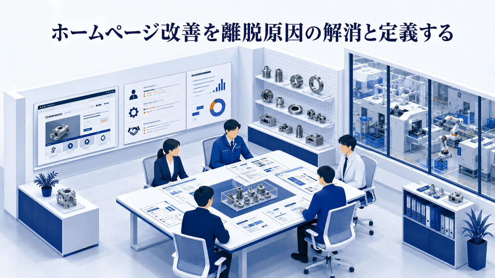 「ホームページ改善を離脱原因の解消と定義する」の要点を整理したImage 2.0図解