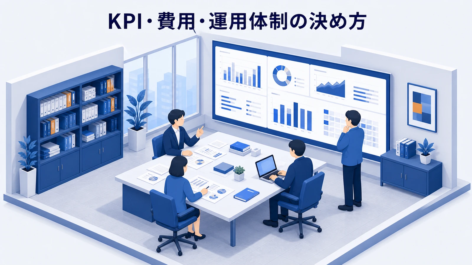 KPI・費用・運用体制の決め方を示すWeb広告運用