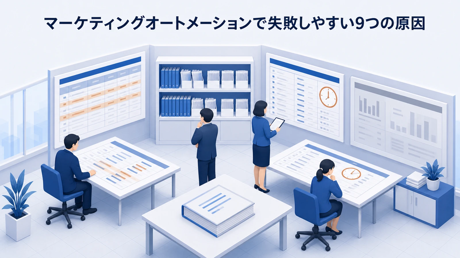 マーケティングオートメーションで失敗しやすい9つの原因を示すWeb広告運用