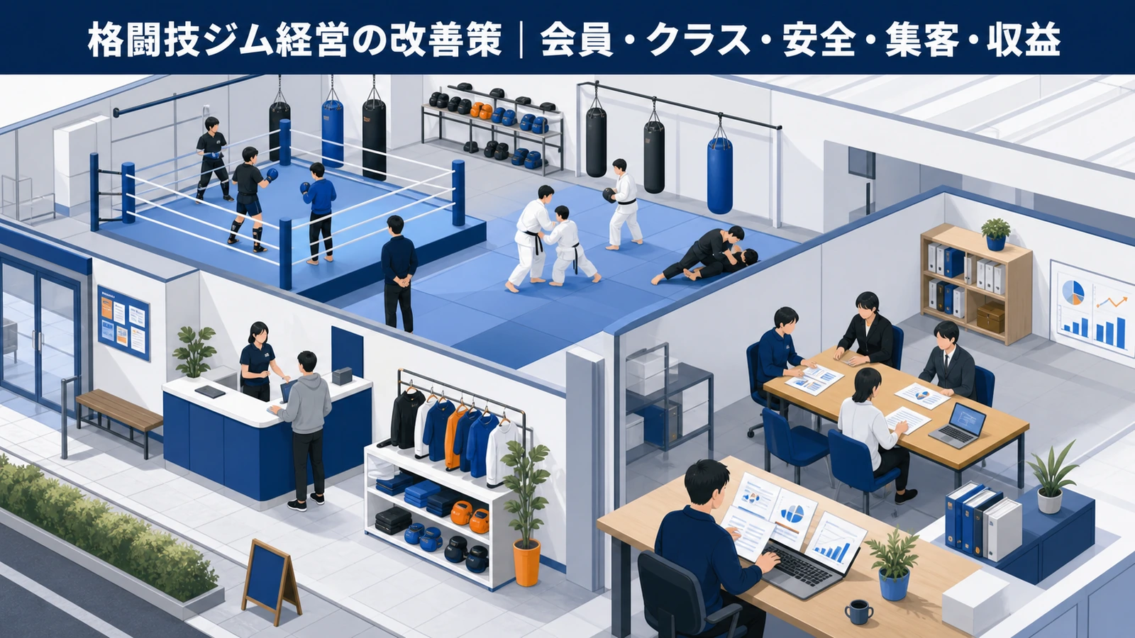 格闘技ジム経営の改善策｜会員・クラス・安全・集客・収益