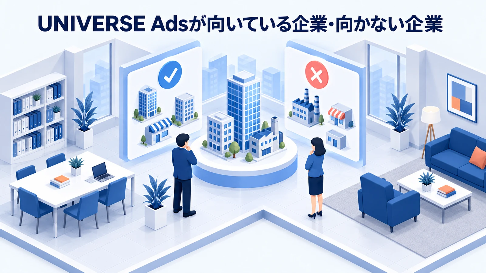 UNIVERSE Adsが向いている企業・向かない企業を整理したImage 2.0図解
