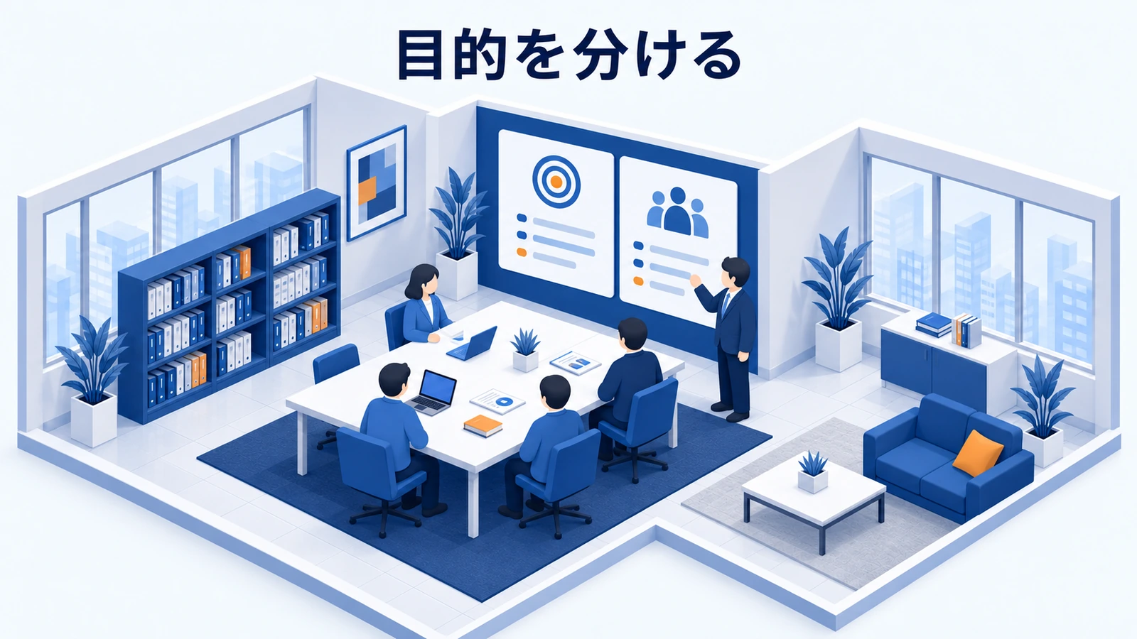 目的を分ける
