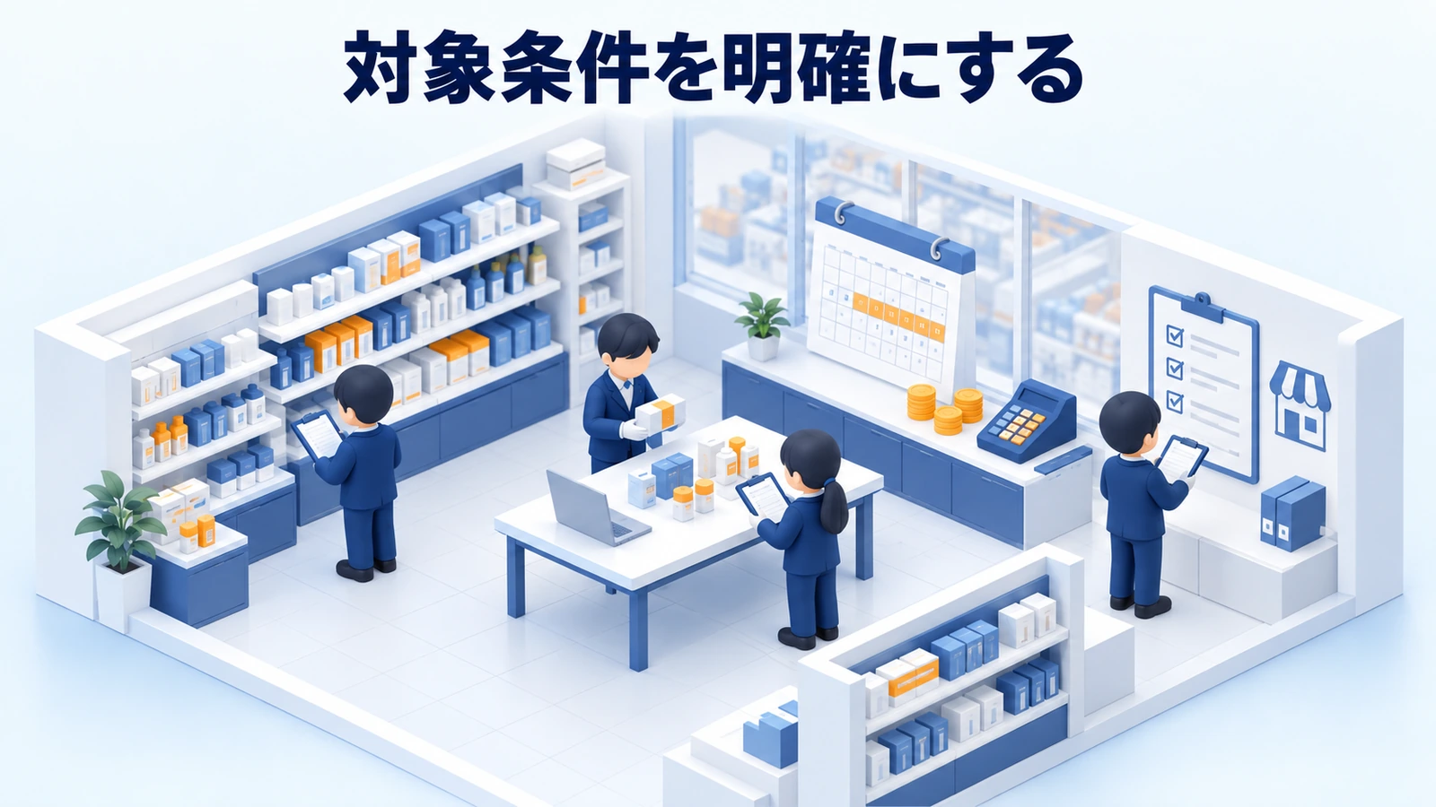 対象条件を明確にする
