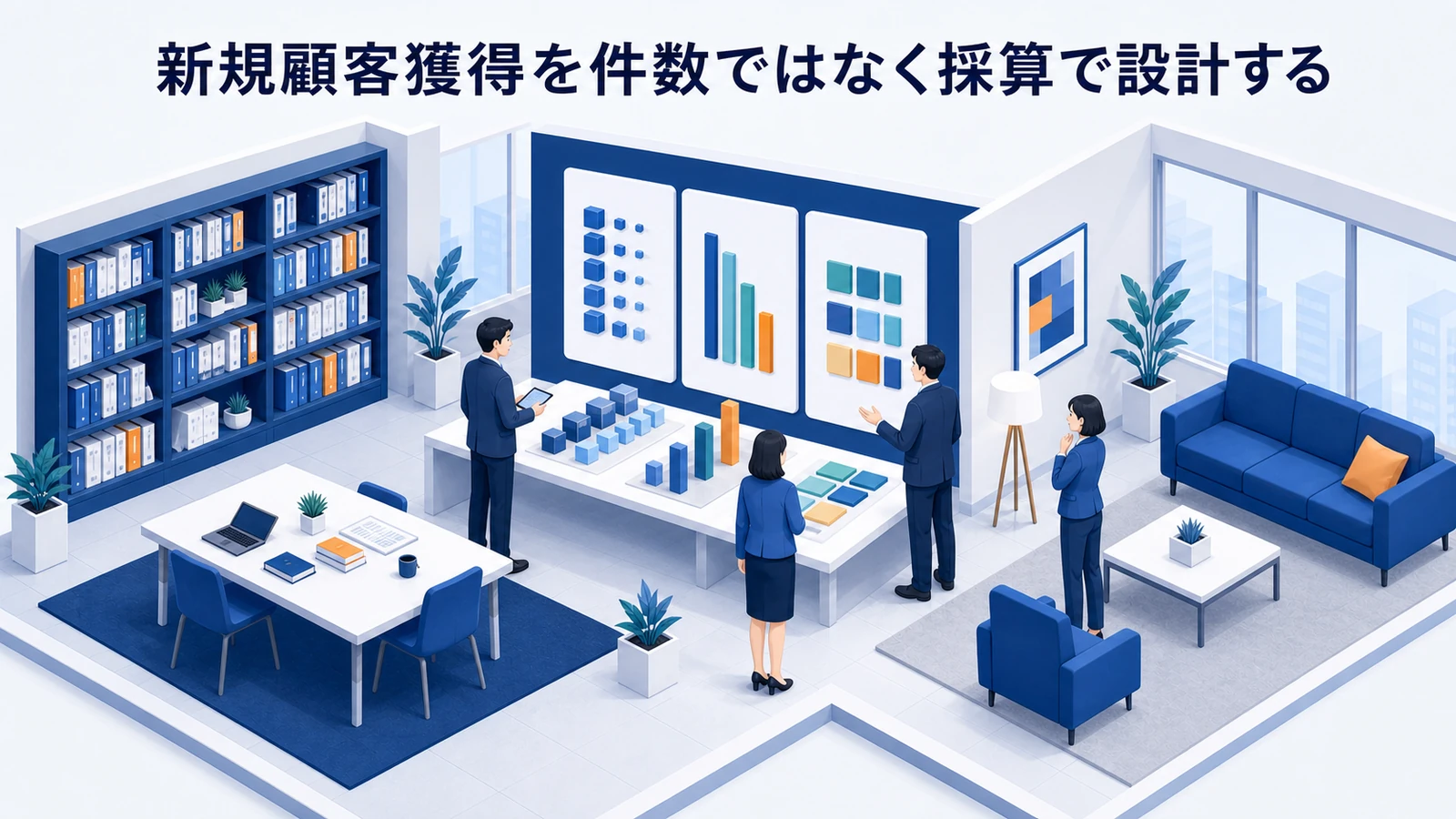 新規顧客獲得を件数ではなく採算で設計するを示すWeb広告運用