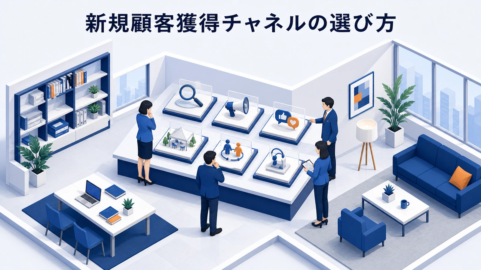 新規顧客獲得チャネルの選び方を示すWeb広告運用