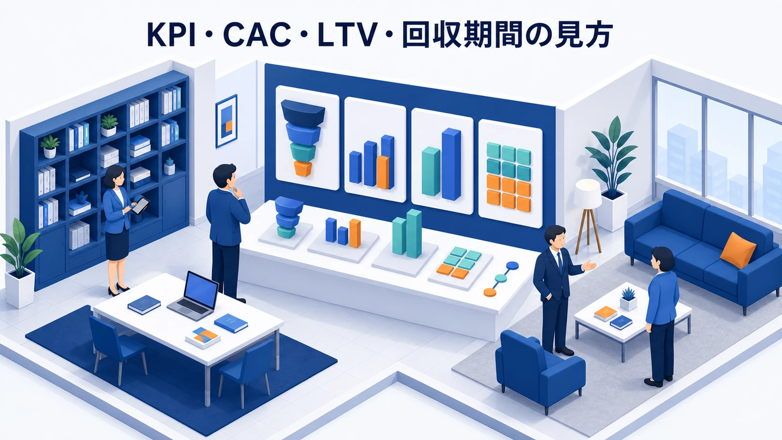 KPI・CAC・LTV・回収期間の見方を示すWeb広告運用