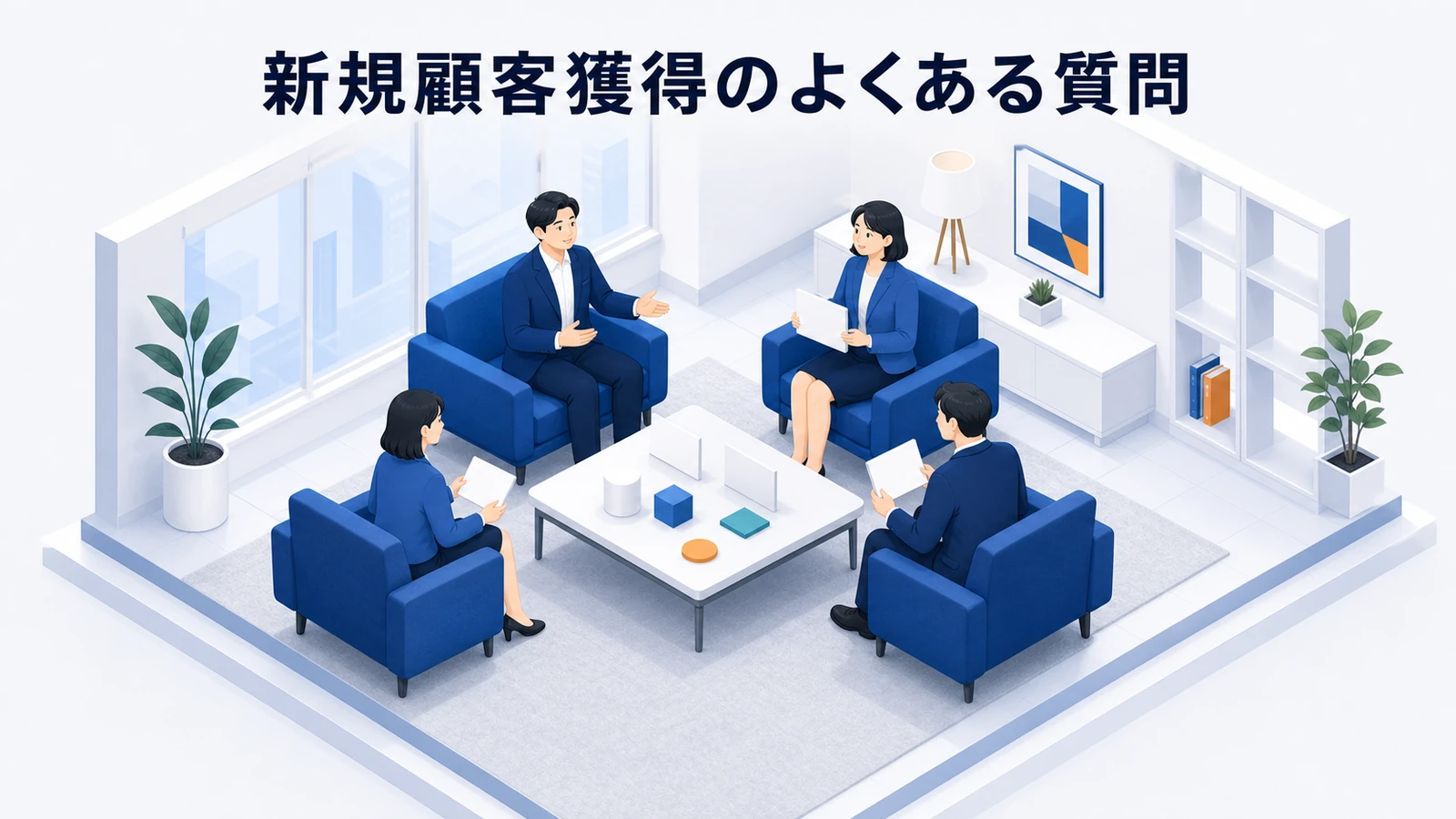 新規顧客獲得のよくある質問を示すWeb広告運用