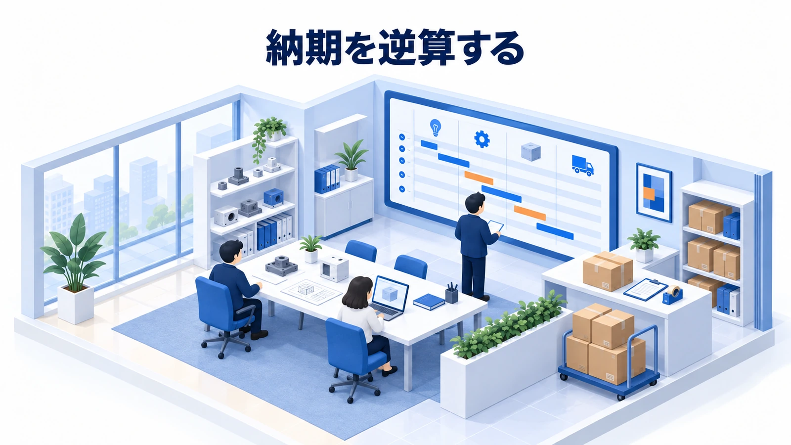 納期を逆算する
