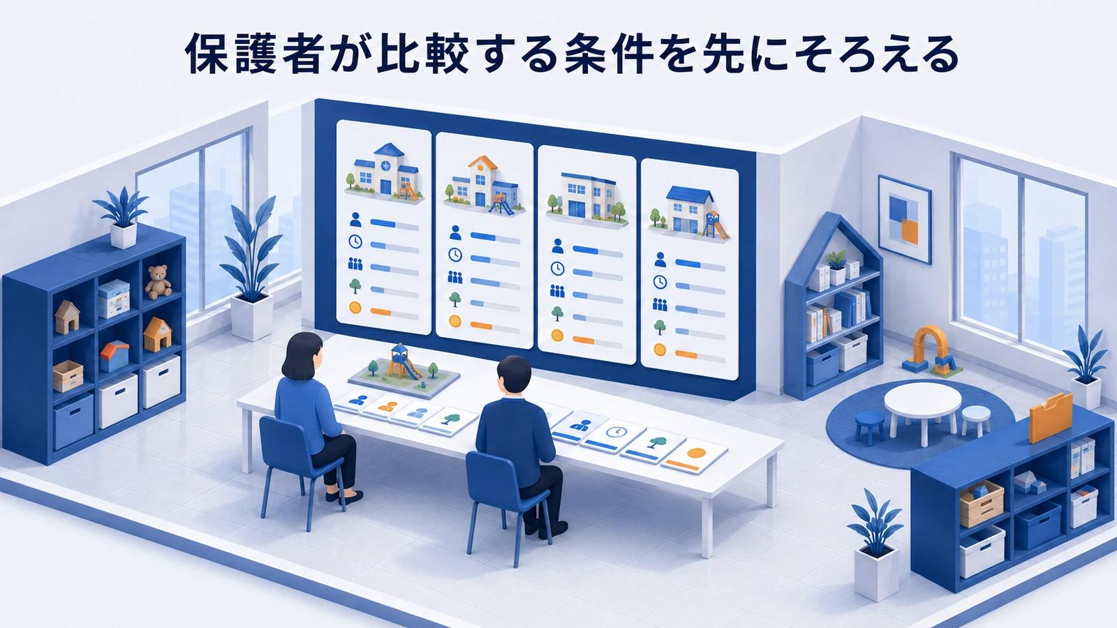保護者が比較する条件を先にそろえるを整理したImage 2.0図解