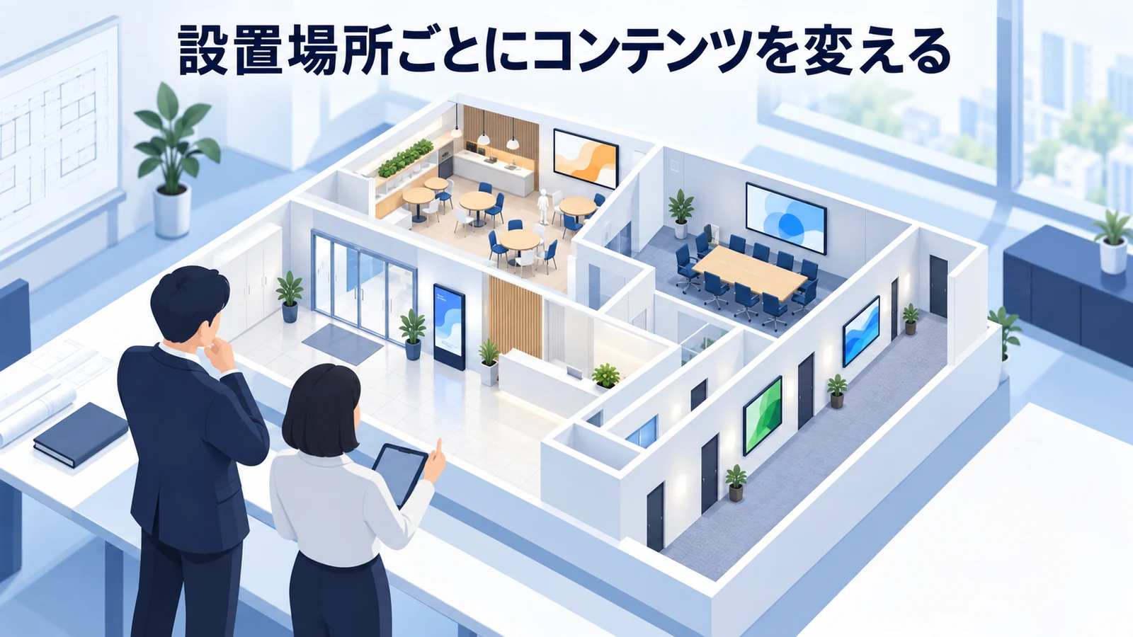 設置場所ごとにコンテンツを変えるを実務目線で整理