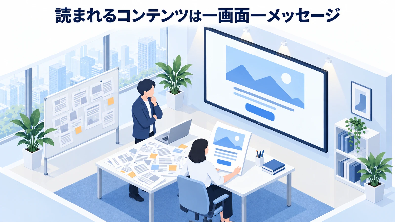 読まれるコンテンツは一画面一メッセージを実務目線で整理