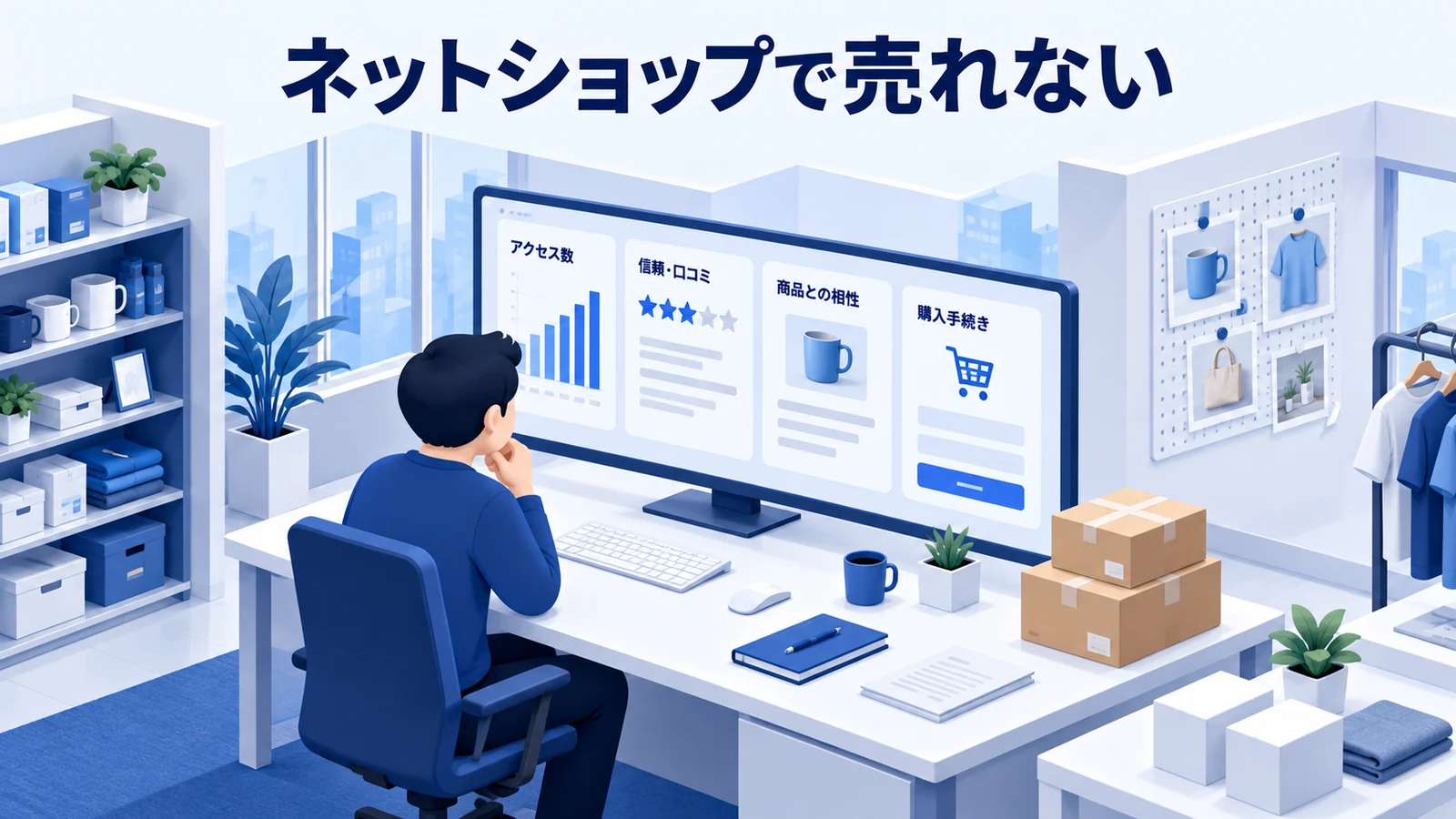 ネットショップで売れないを整理するImage 2.0図解