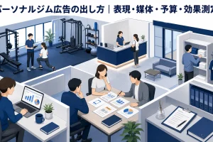 パーソナルジム広告の出し方|表現・媒体・予算・効果測定