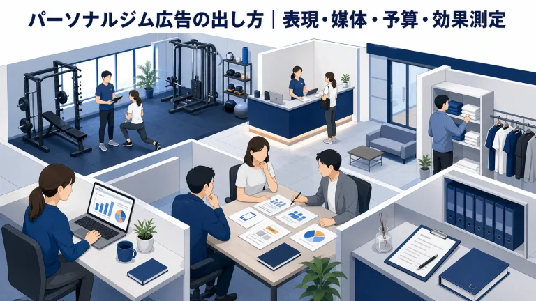 パーソナルジム広告の出し方|表現・媒体・予算・効果測定