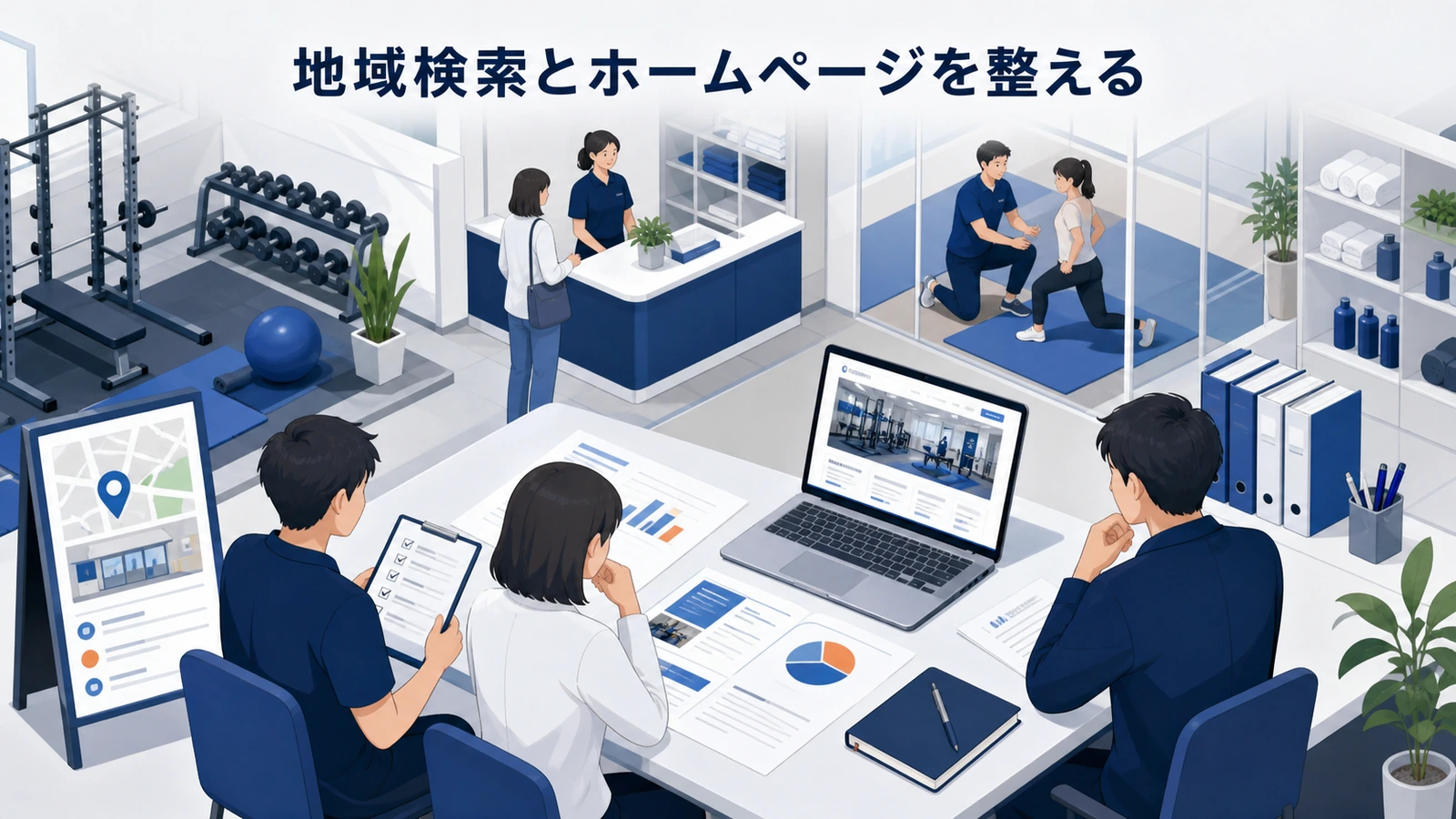 地域検索とホームページを整える