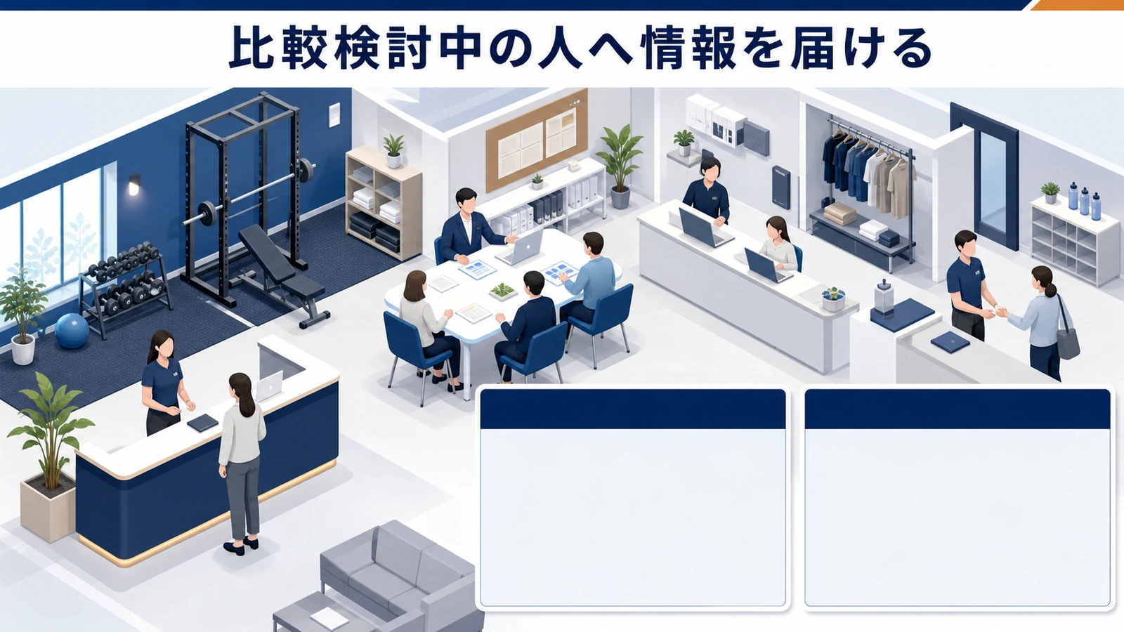 比較検討中の人へ情報を届ける