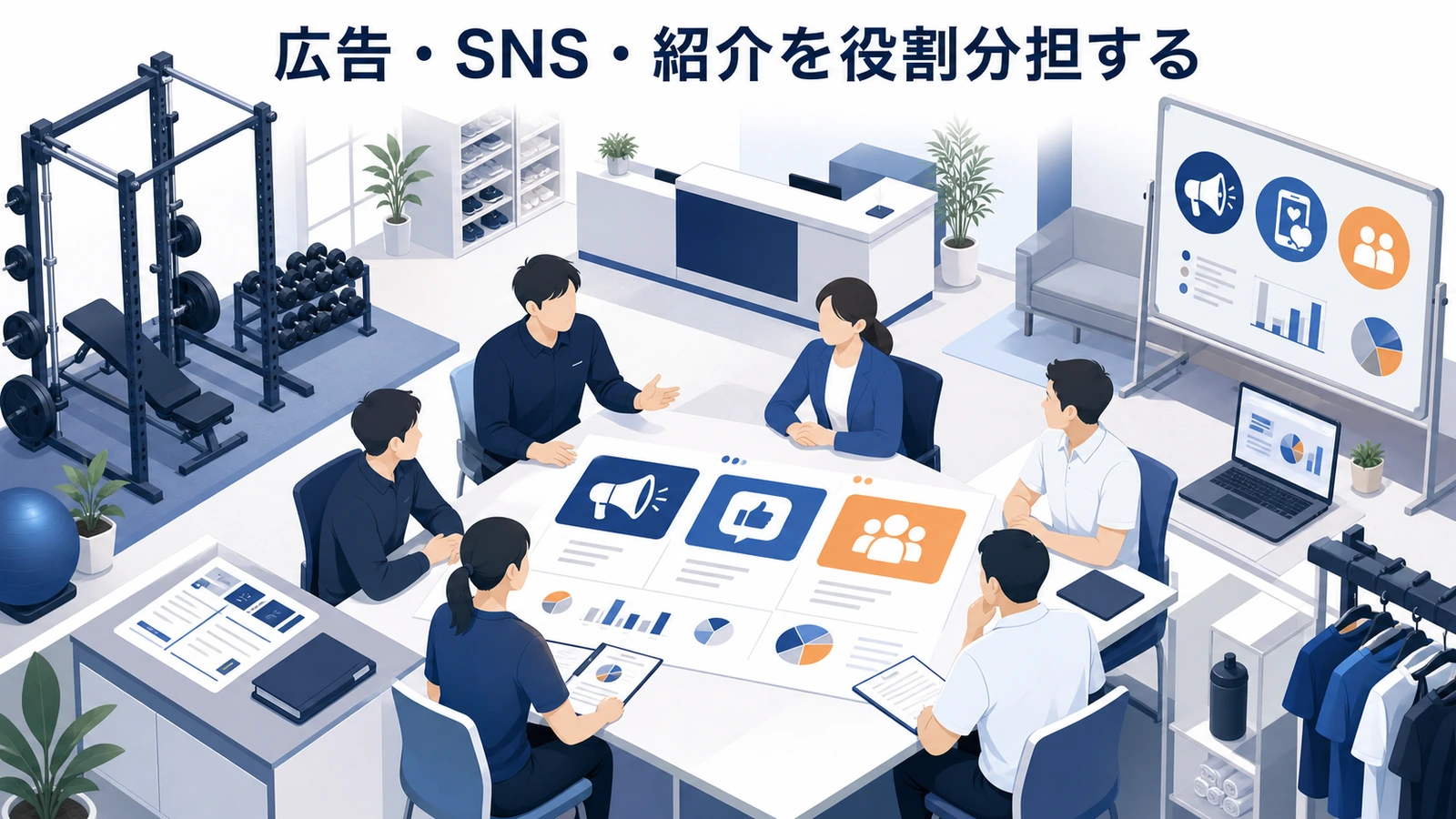広告・SNS・紹介を役割分担する