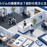 パーソナルジムの廃業率は？統計の見方と生き残る経営