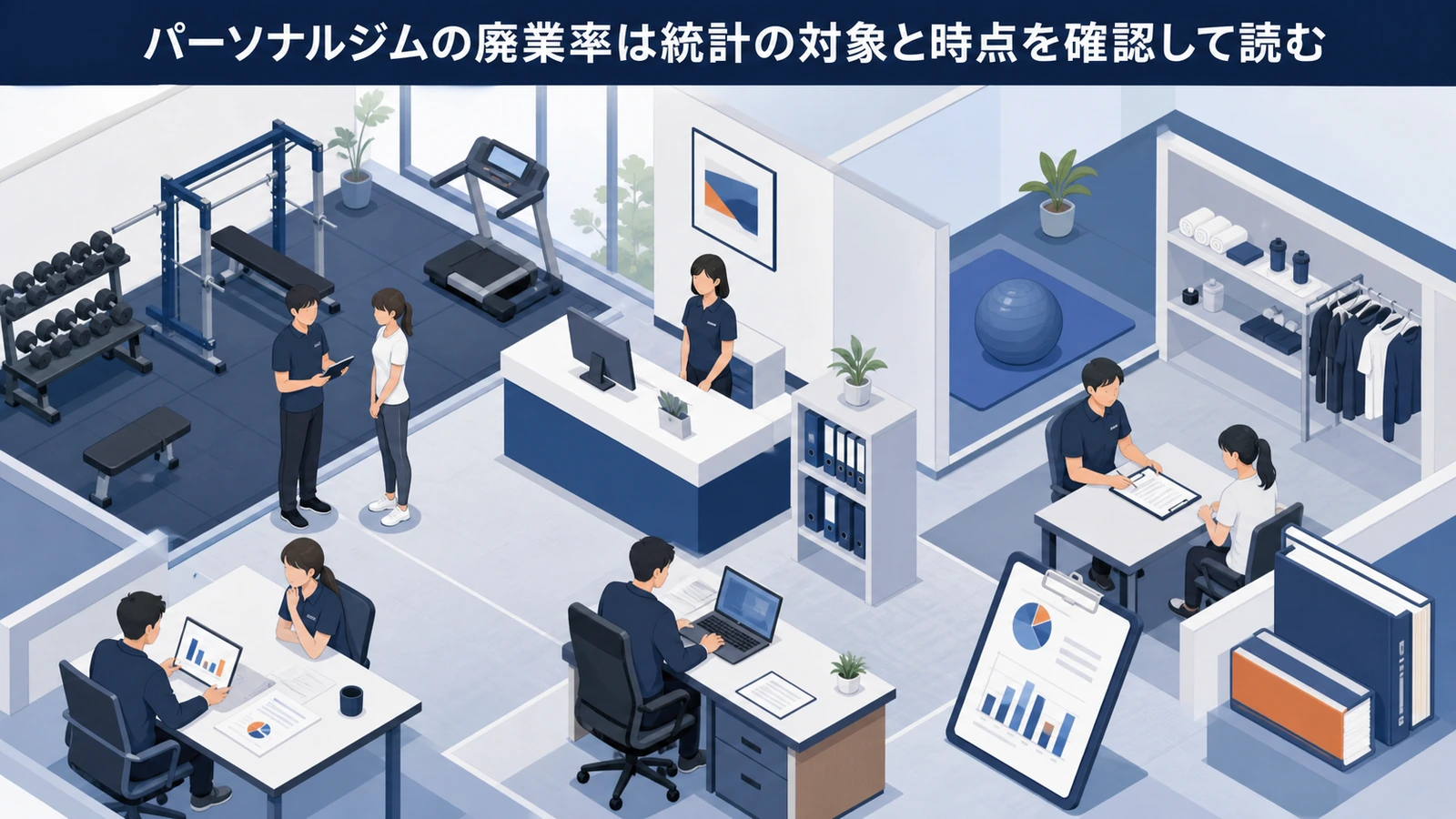 パーソナルジムの廃業率は統計の対象と時点を確認して読む