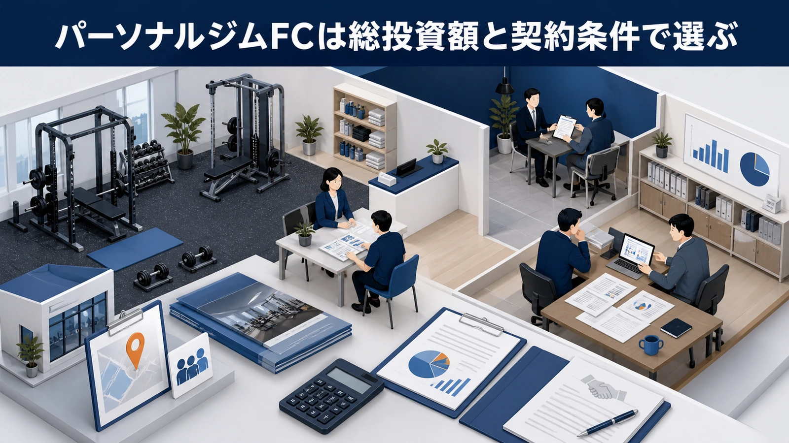 パーソナルジムFCは総投資額と契約条件で選ぶ