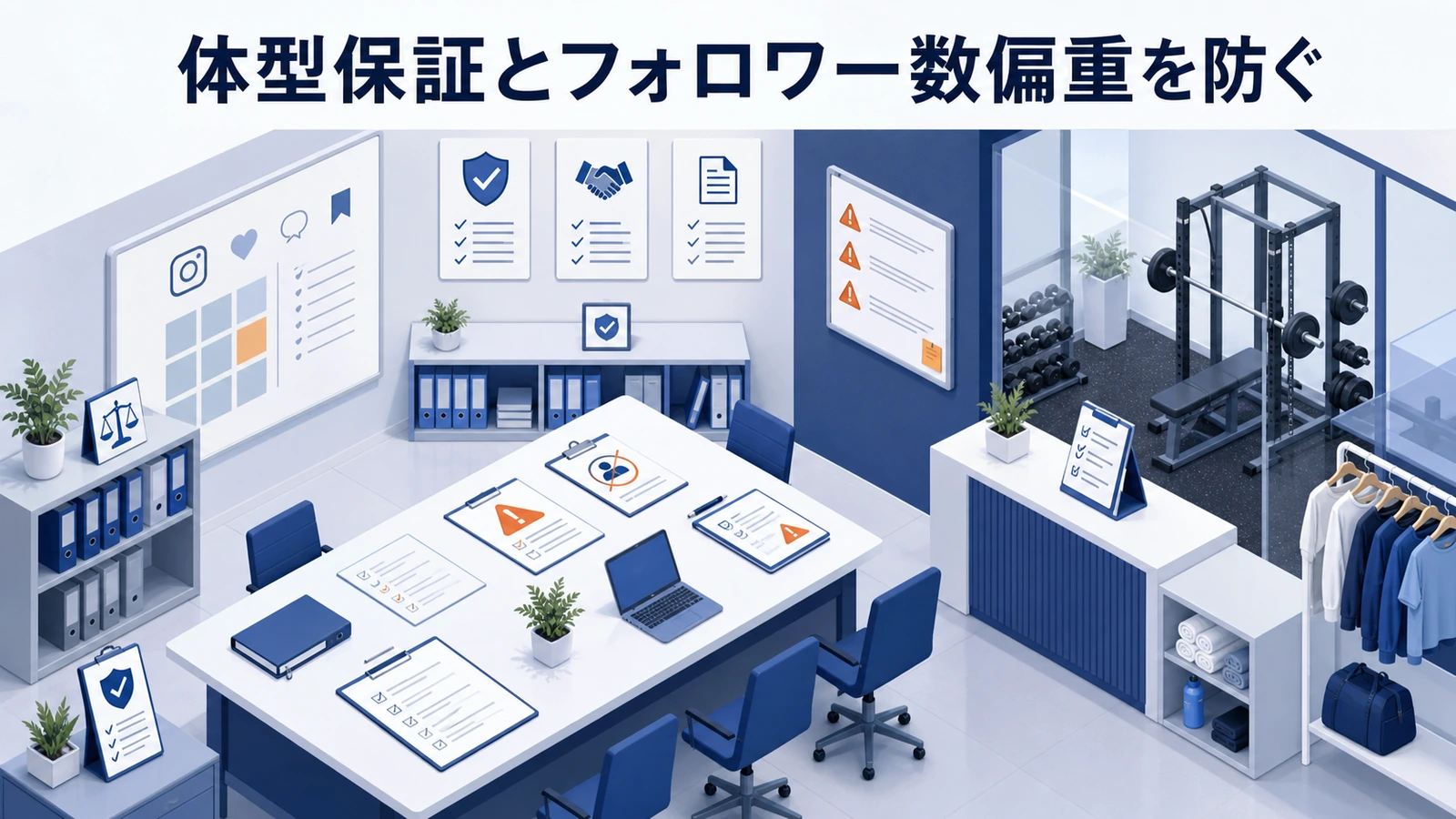 体型保証とフォロワー数偏重を防ぐ