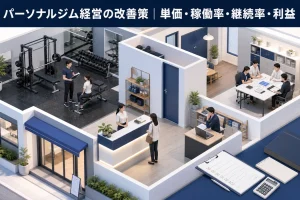 パーソナルジム経営の改善策|単価・稼働率・継続率・利益