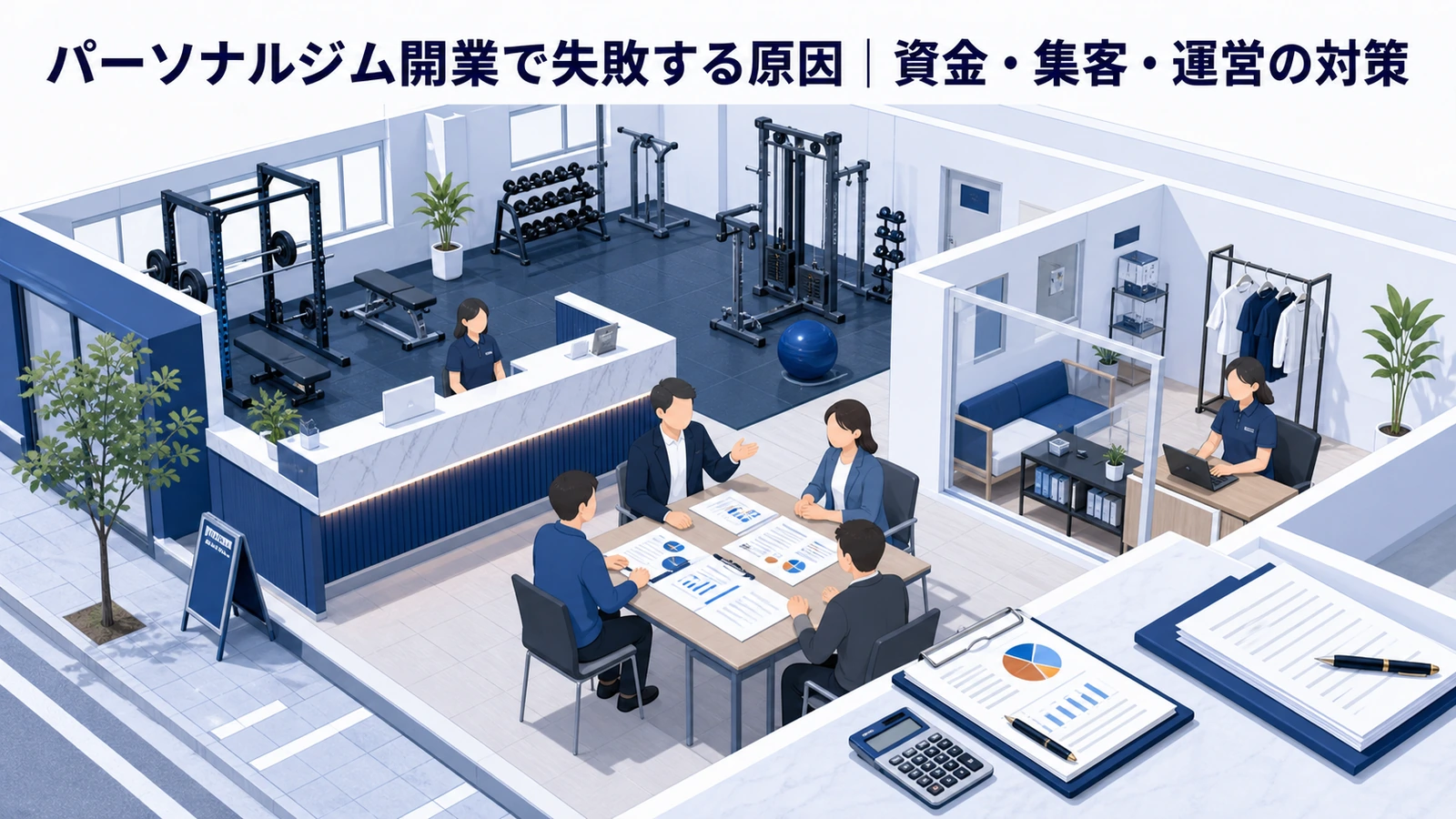 パーソナルジム開業で失敗する原因｜資金・集客・運営の対策