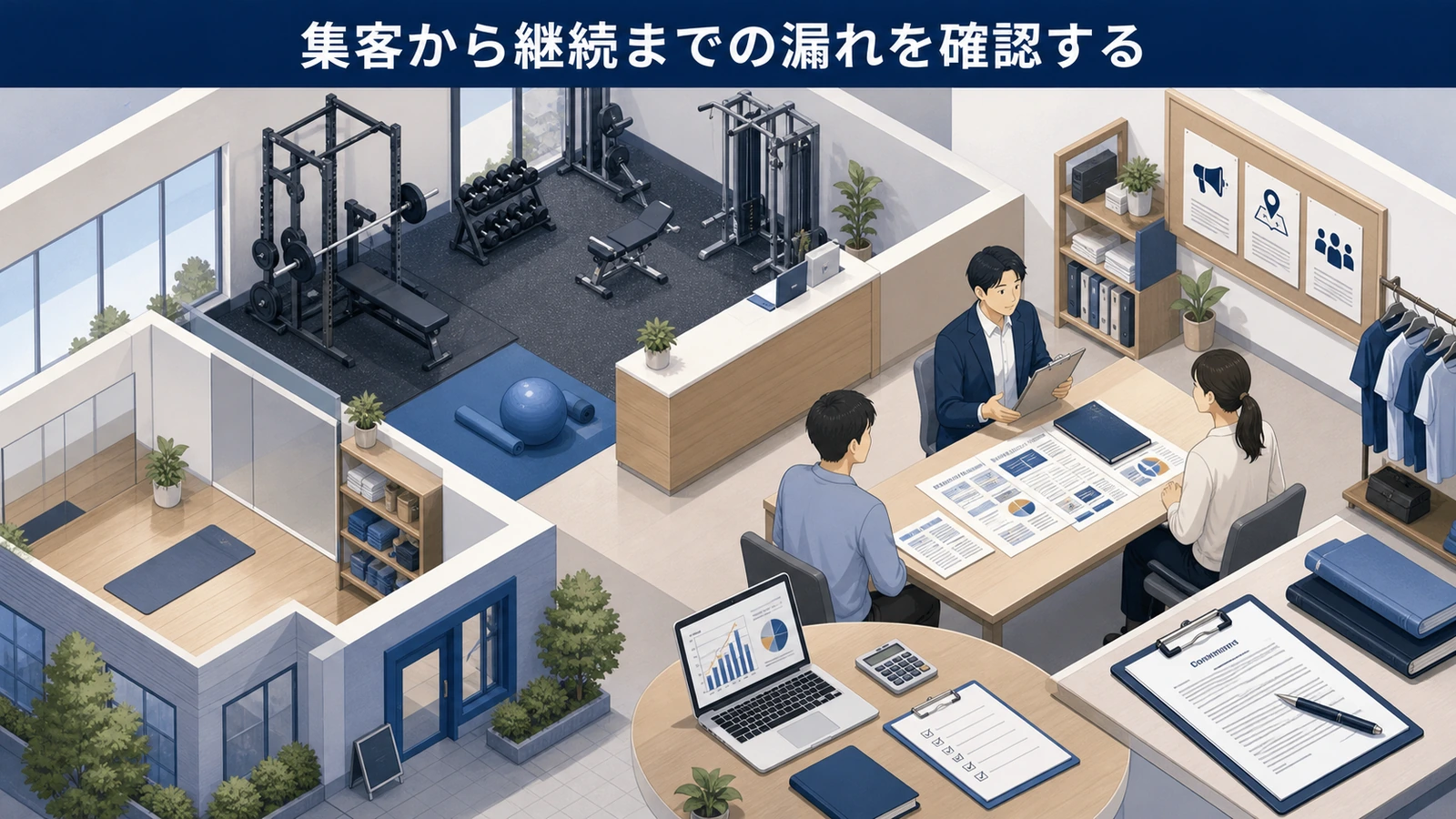 集客から継続までの漏れを確認する