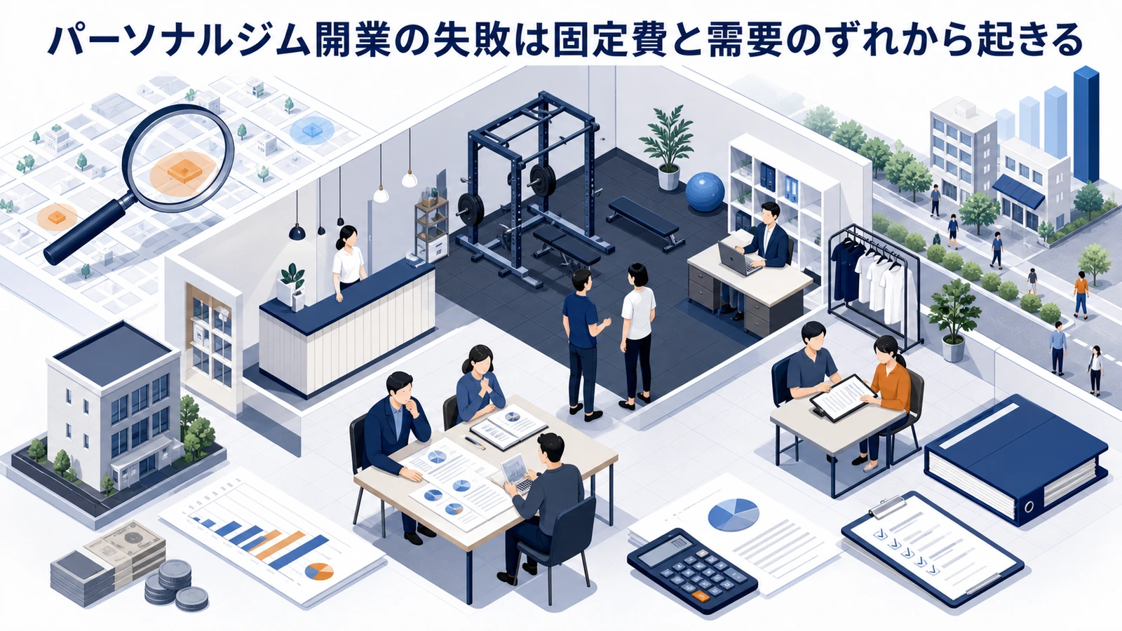 パーソナルジム開業の失敗は固定費と需要のずれから起きる