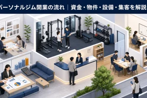 パーソナルジム開業の流れ|資金・物件・設備・集客を解説