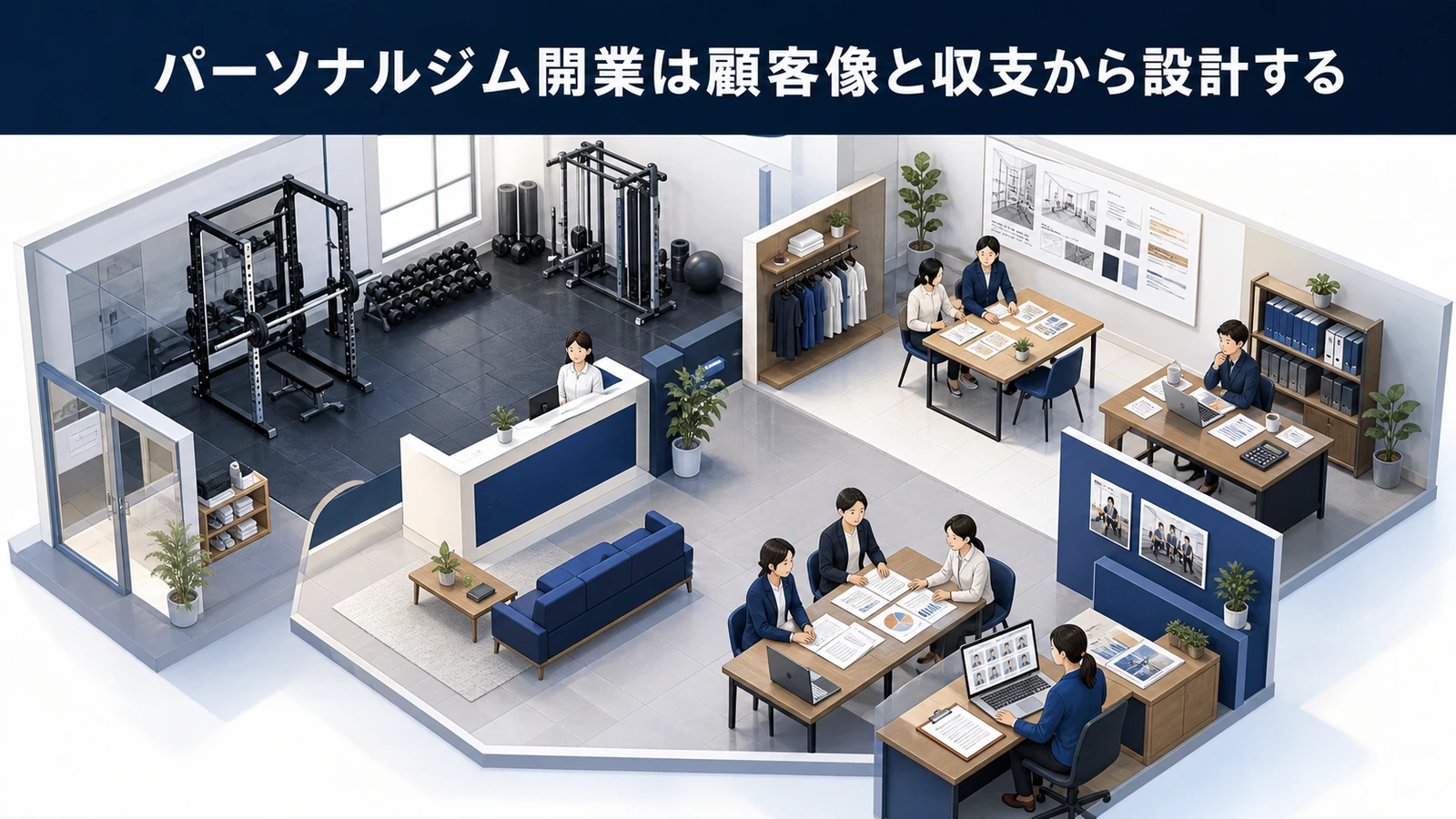 パーソナルジム開業は顧客像と収支から設計する