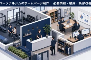 パーソナルジムのホームページ制作|必要情報・構成・集客改善