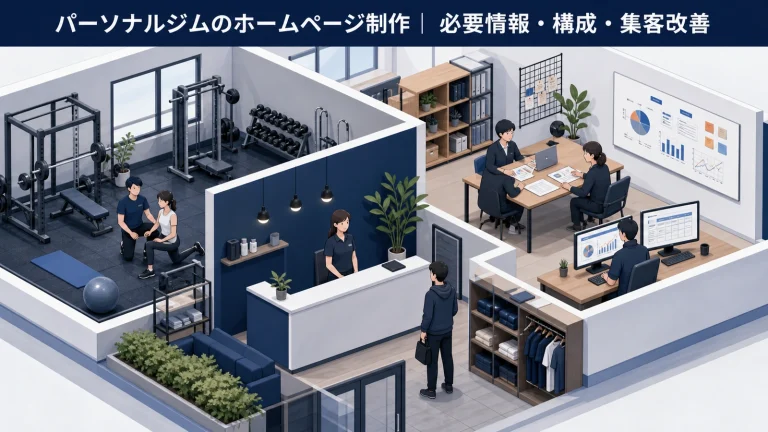 パーソナルジムのホームページ制作|必要情報・構成・集客改善